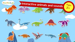 dinosaur sounds, puzzles and activities for toddler and preschool kids by moo moo lab iphone screenshot 1