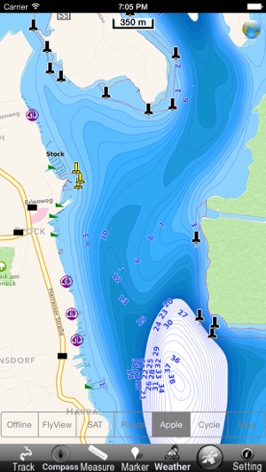 Chiemsee GPS Navi Karte für bootfahren angeln und segeln(圖4)-速報App