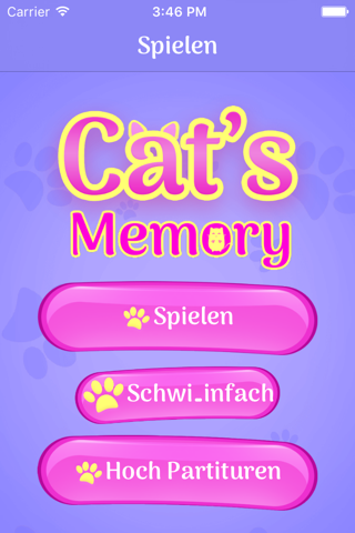 Cute Cats Memory Match Game screenshot 3