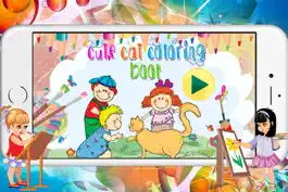 Game screenshot Neko Cute Cat Coloring Book for preschool mod apk