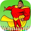 Icon The Heroes Coloring Book: Learn to color and draw superhero, Free games for children