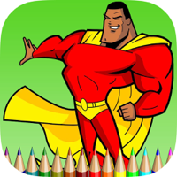 The Heroes Coloring Book Learn to color and draw superhero Free games for children