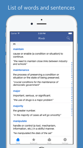 Academic Word List - quiz, flashcard and game screenshot