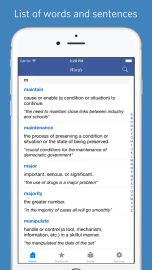 Academic Word List - Quiz, Flashcard And Game iPhone Ekran Görüntüsü 1