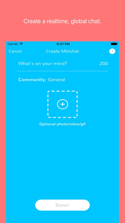 MiniChat - global conversations