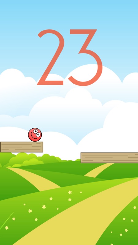 Rolling Red Ball - Tap To Jump screenshot 2