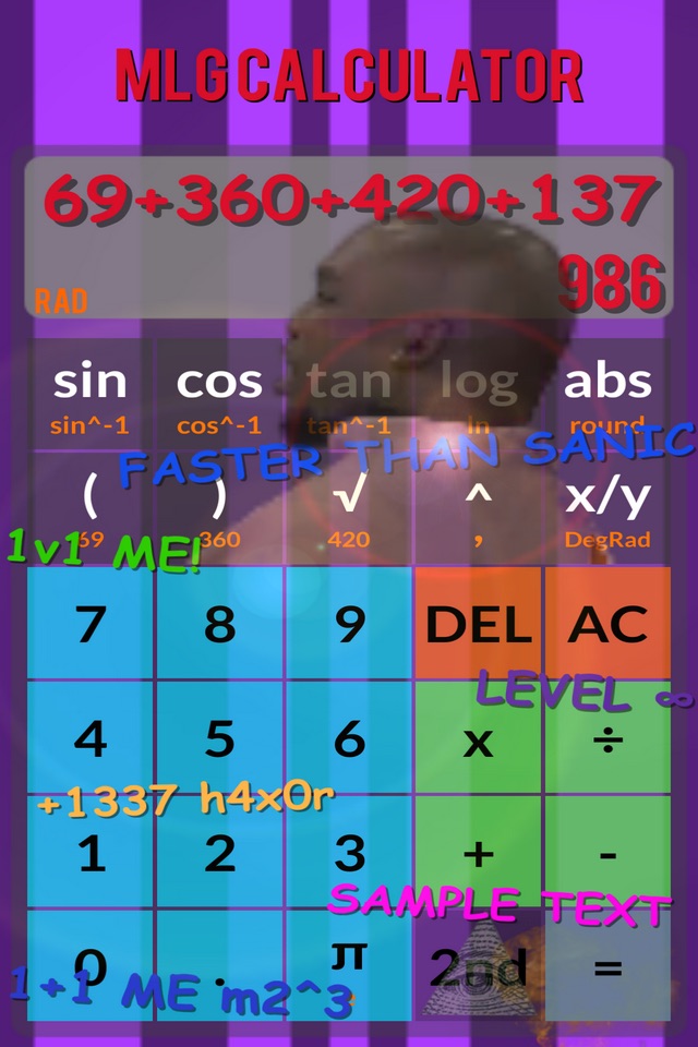 Calculator MLG screenshot 3