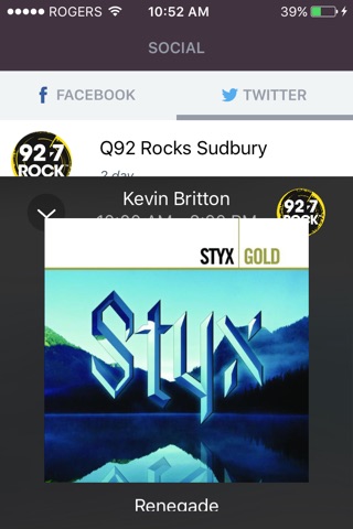 92.7 ROCK Sudbury screenshot 3