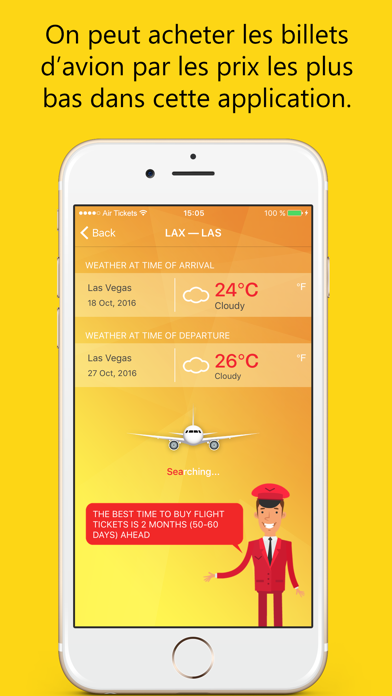 Screenshot #1 pour Billet d’avion! Vol Pas Cher - 1067 compagnies aériennes!