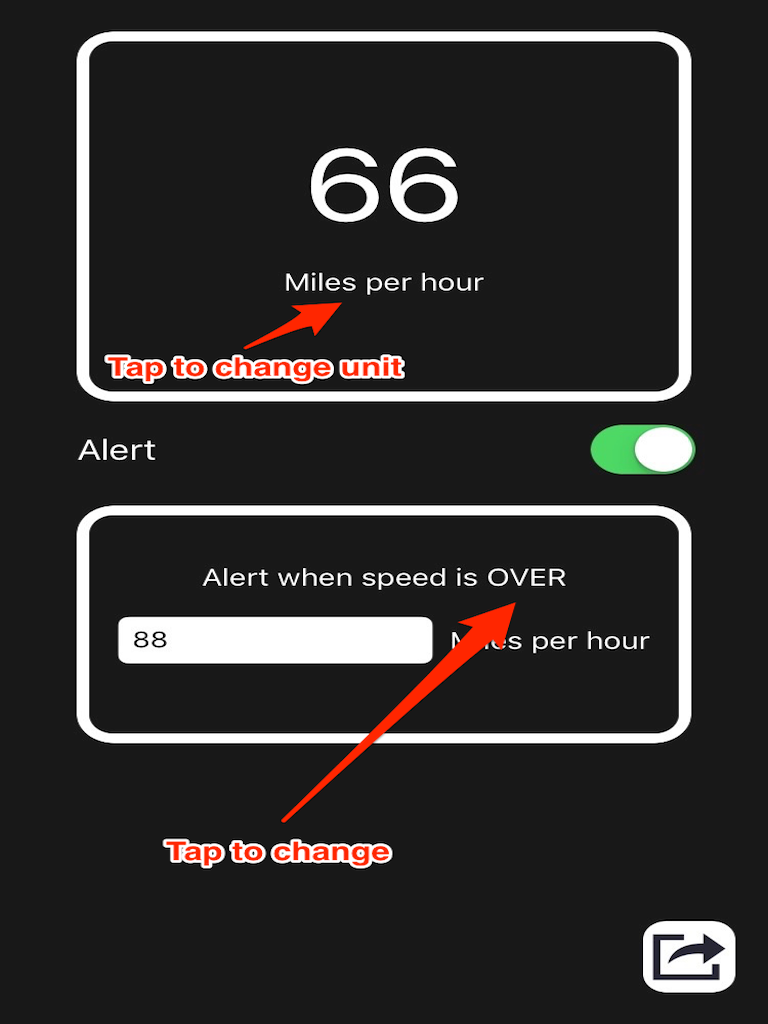 GPS Speedometer With Speed Limit Alarm