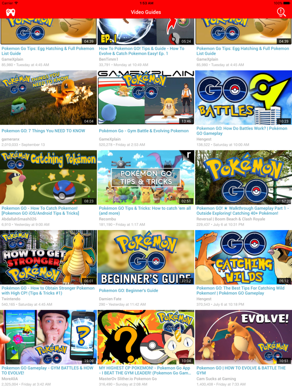 Screenshot #5 pour Game Guide for Pokémon GO - All Level Video Guide to catch Pokemon