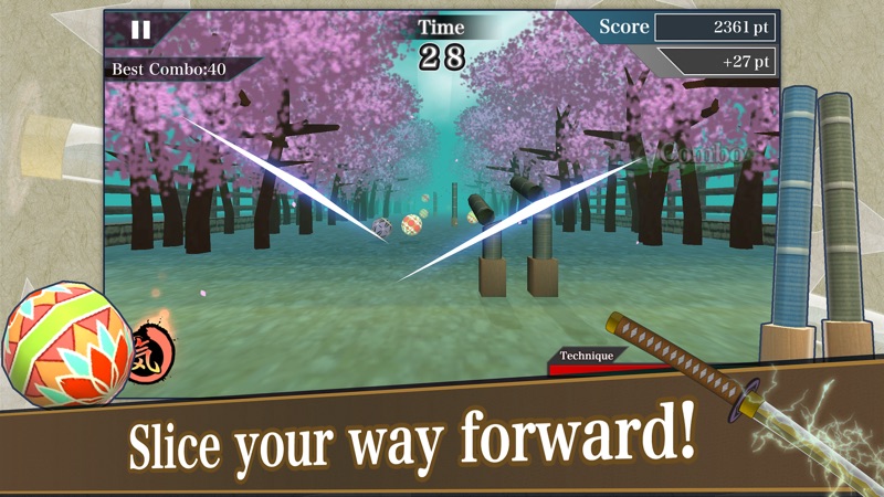 Samurai Sword "Slashing Action" screenshot 2