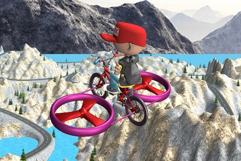 BMX Mountain Bicycle Copter Free screenshot 3