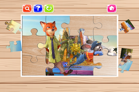 Cartoon Puzzle Jigsaw Puzzles Box for Judy Hopps and Nick Free - Kids Toddler and Preschool Learning screenshot 2