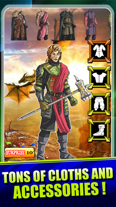 ゲーム・オブ・スローンズ あなた自身の王戦士を作成します - 冬のファンタジードラゴンズカラス風をのおすすめ画像2