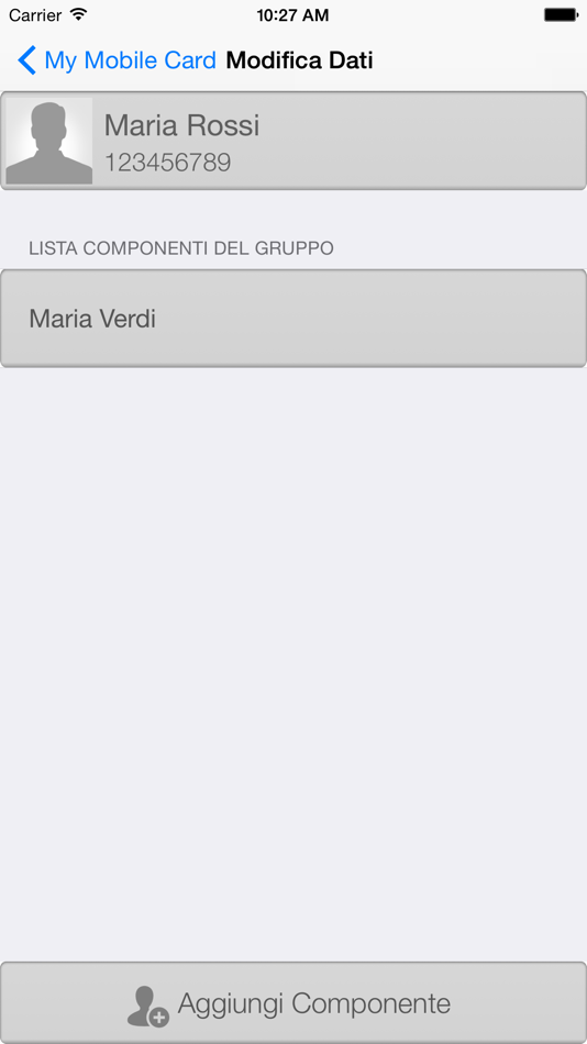 #4. My Mobile Card (iOS) By: Lasersoft Srl