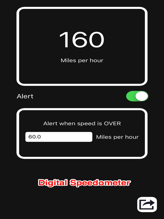 Screenshot #4 pour GPS Speedometer With Speed Limit Alarm
