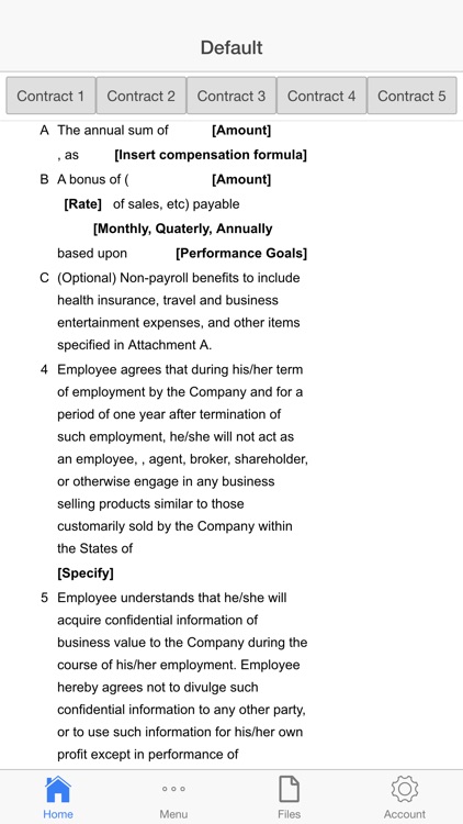Work Contract