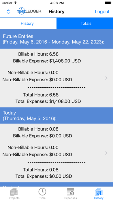 Screenshot #3 pour TimeLedger