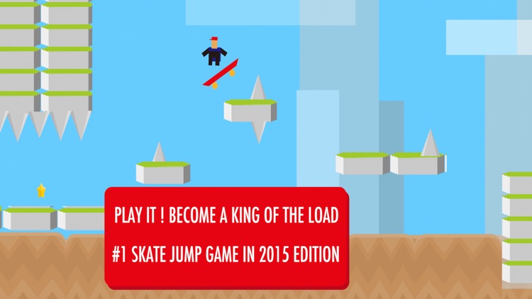 Sk8 Jump Man - kickstart skateboard with happy jump game for boys and girls