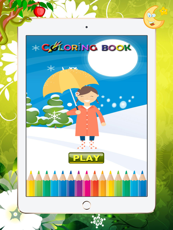 umbrella coloring book  free games foe kids : learn to paint umbrellas and shoes.