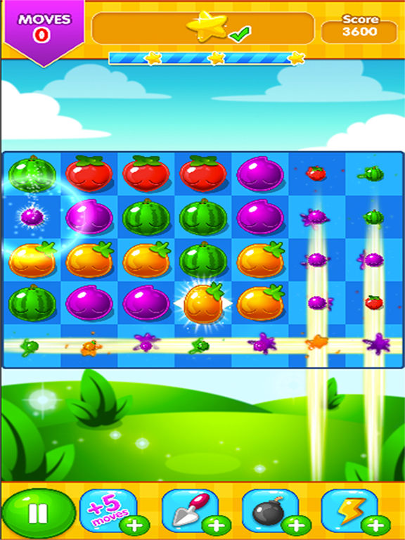 Fresh Fruit Match Puzzle iPad screenshot