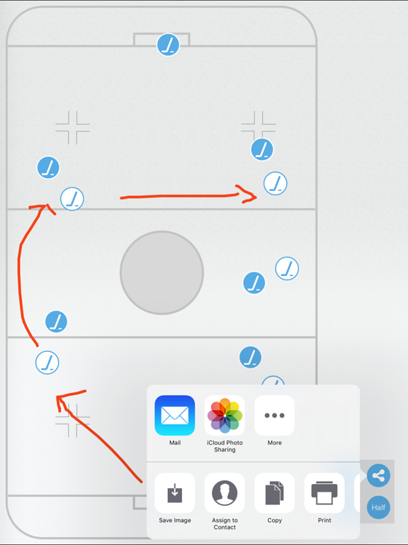 Screenshot #4 pour Hockey Tactic Lite