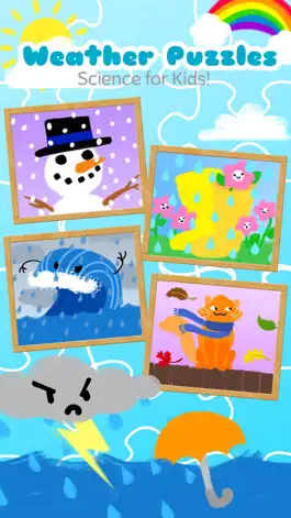 Game screenshot Weather Puzzles for Toddlers and Pre-K - Science for Kids! Educational learning games about seasons and climate, from sun to snow! mod apk