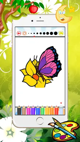 Game screenshot Цветок Книжка-раскраска - узнать рисунок и живопись для детей apk