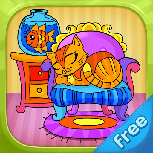 Kitties - Living Coloring Free iOS App