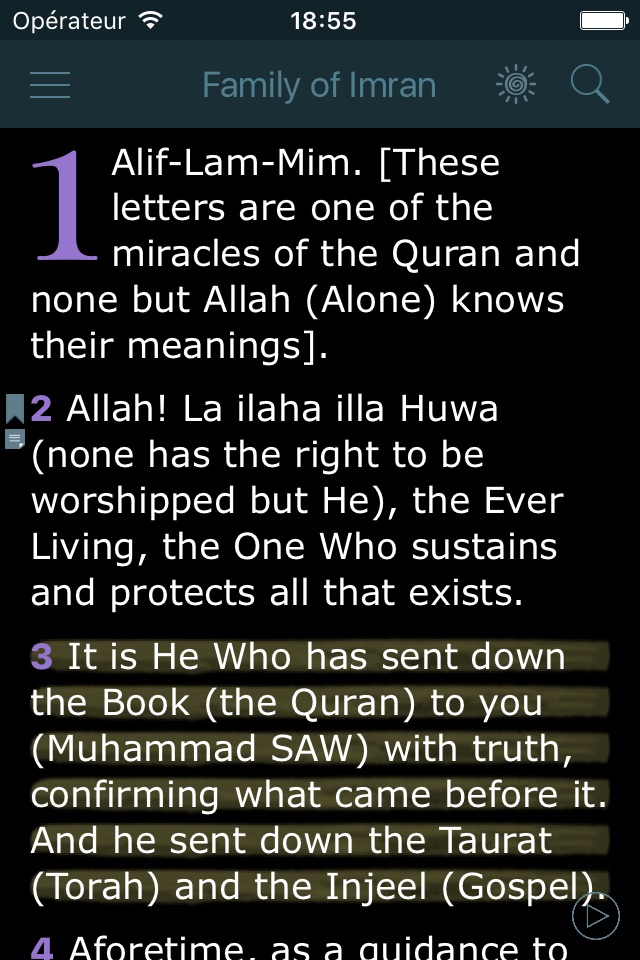 Noble Quran with Audio (Holy Koran in English) screenshot 2