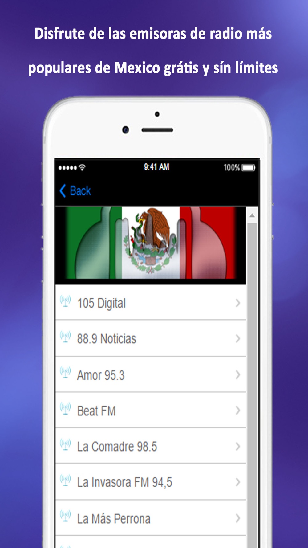 A Mexico Radios- Las Mejores Emisoras de Radio FM/AM Free Download App for  iPhone - STEPrimo.com