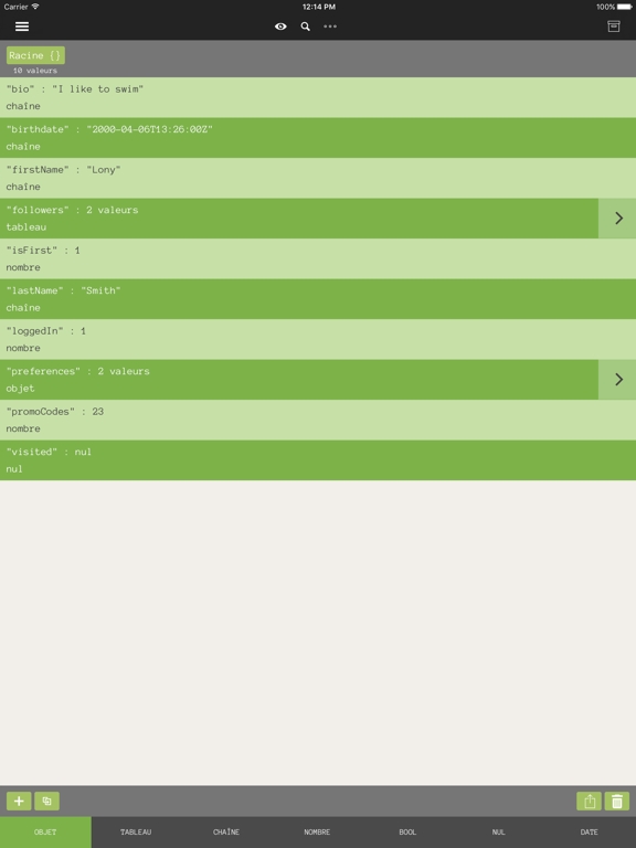 Screenshot #5 pour JSONEditor