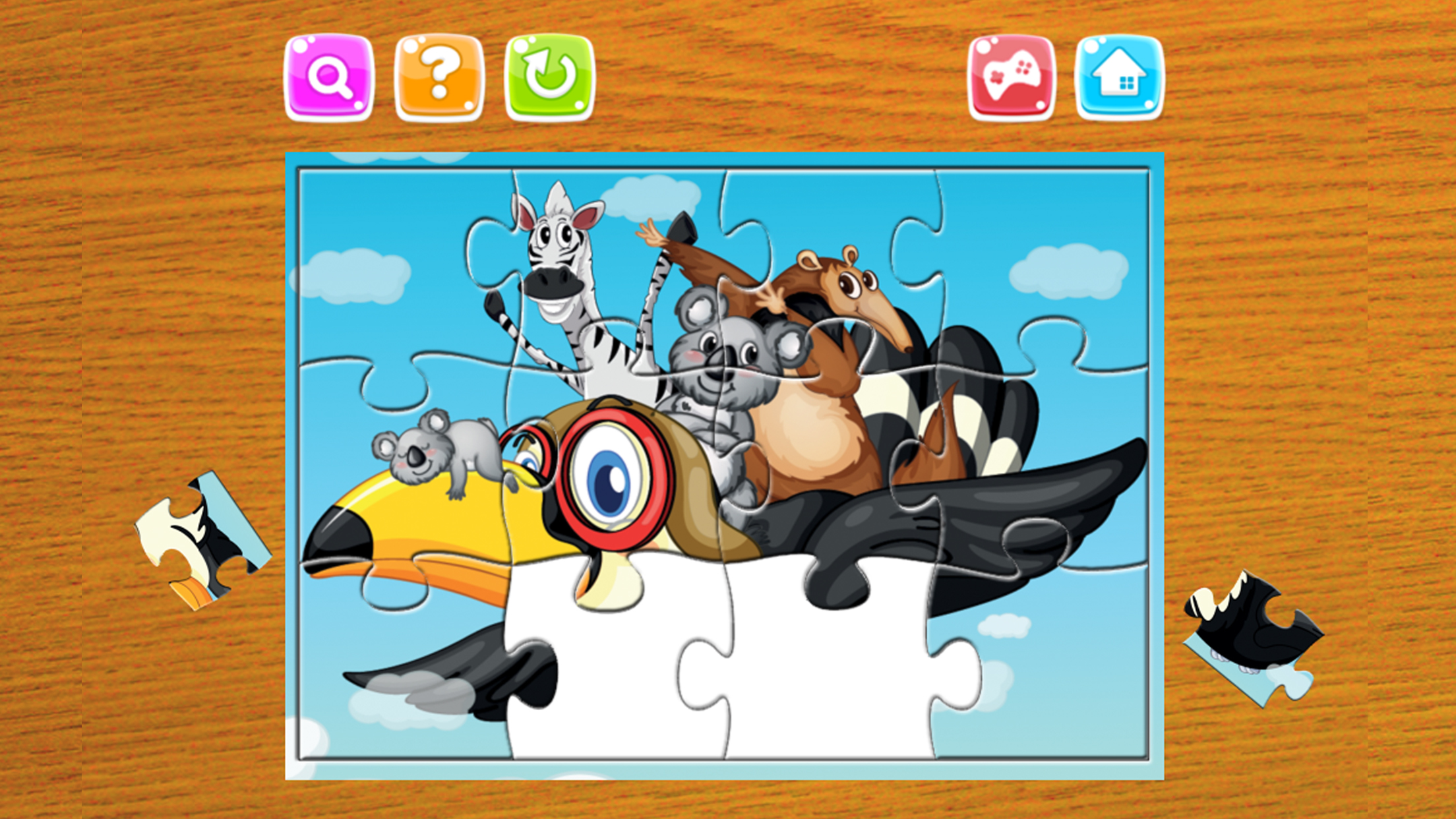 Animals Jigsaw Puzzles – Puzzle Game Free for Kids and Toddler - Preschool Learning Games screenshot 3