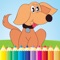 Dog Coloring Book for kid - Animal Paint and Drawing free game color good HD