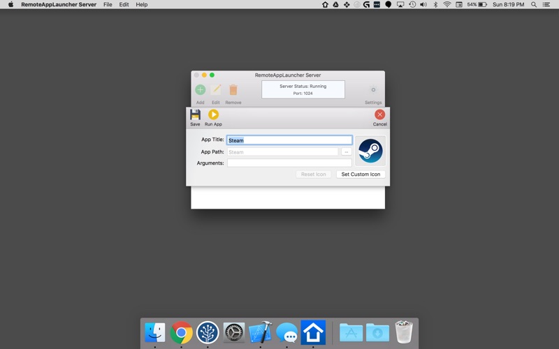 Screenshot #2 pour RemoteAppLauncher Server