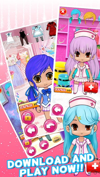 Dress Up Chibi Character Games For Teens Girls & Kids Free - kawaii style pretty creator princess and cute anime for girl
