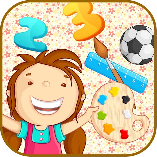 1st cool 123 math and alphabet - kindergarten kids educational games Icon