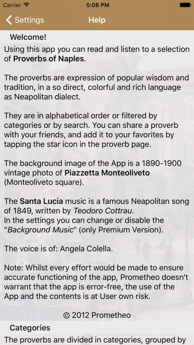 How to cancel & delete Proverbs of Naples from iphone & ipad 4