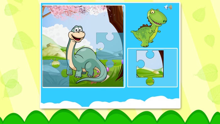Dinosaur Puzzle Game for Toddlers - Childrens puzzle Dinosaur for kids