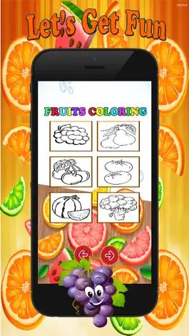 Game screenshot Fruit Vegetable Paint and Coloring Book: Learning Skill The Best of Fun Games Free For Kids apk