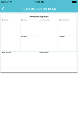 Lean Business Plan screenshot