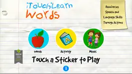 Game screenshot iTouchilearn Words for Preschool Reading, Spelling, Speech Skills mod apk