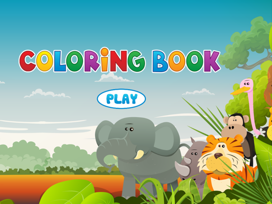 Animals Coloring Book - Painting Game for Kids iPad screenshot