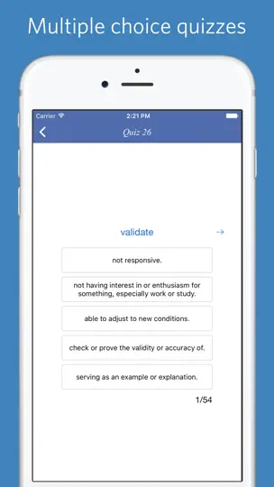 Academic Word List - Quiz, Flashcard And Game iPhone Ekran Görüntüsü 4
