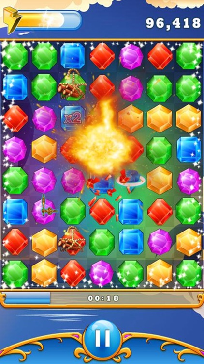 Gems Blast puzzle:Free fun match 3 games screenshot-3