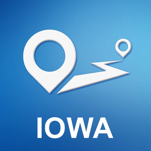 Iowa, USA Offline GPS Navigation & Maps icon