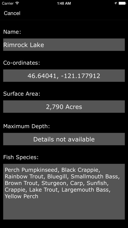 Washington Lakes & Fishes