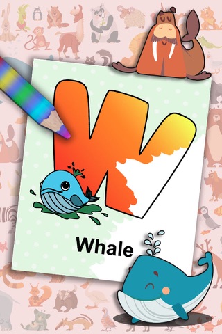 ABC learning English (alphabet painting educational game of animals) - Premium screenshot 2