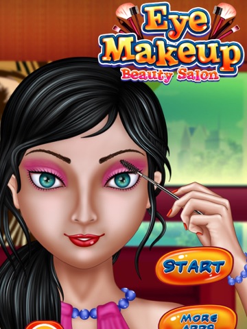 Eye Makeup Beauty Salon for Girls : makeover game for girl and kids ! FREE iPad screenshot